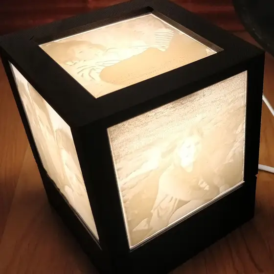 Foto Litofania Personalizada com Efeito de Luz