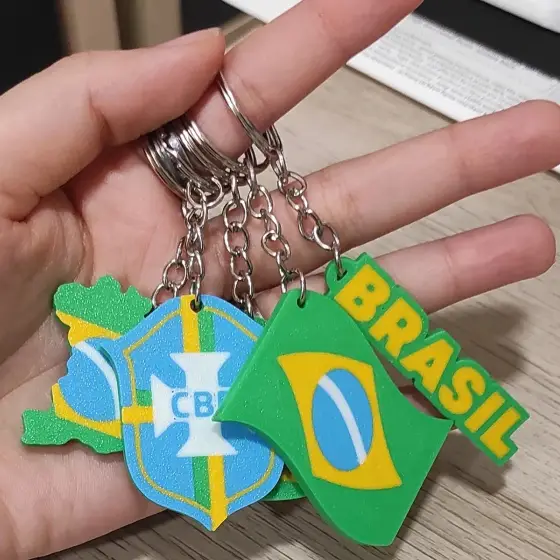 Chaveiro 3D Personalizado com Nome ou Logo
