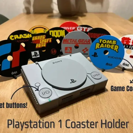 Porta-Copos Geek para Mesa, Setup e Presente Criativo