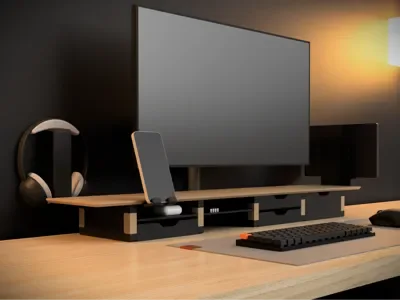 Suporte de Webcam Modular para monitor e mesa
