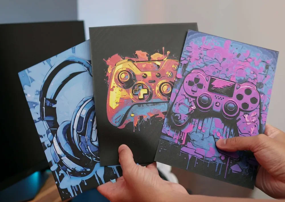 Peça Decorativa Gamer de Parede para estante