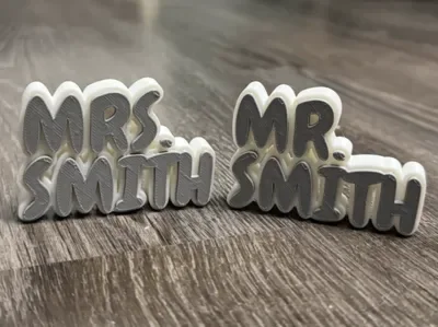 Nome 3D Personalizado Modular para quarto e porta