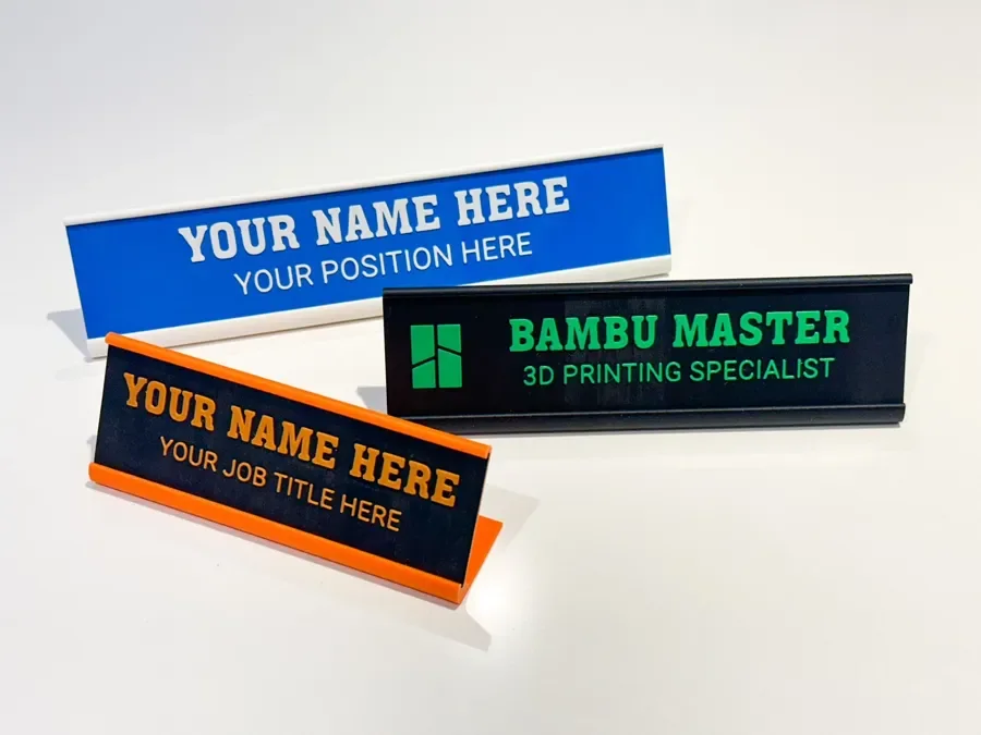 Nome 3D Personalizado de Mesa para quarto e porta