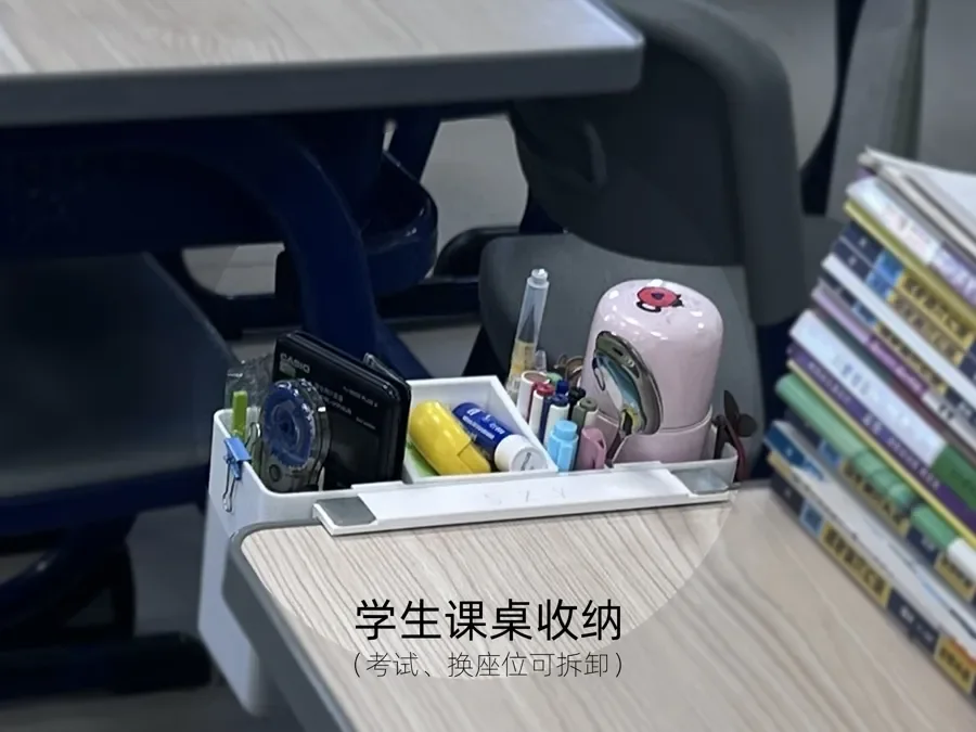 Organizador Infantil de Mesa para estudo com leitura visual limpa