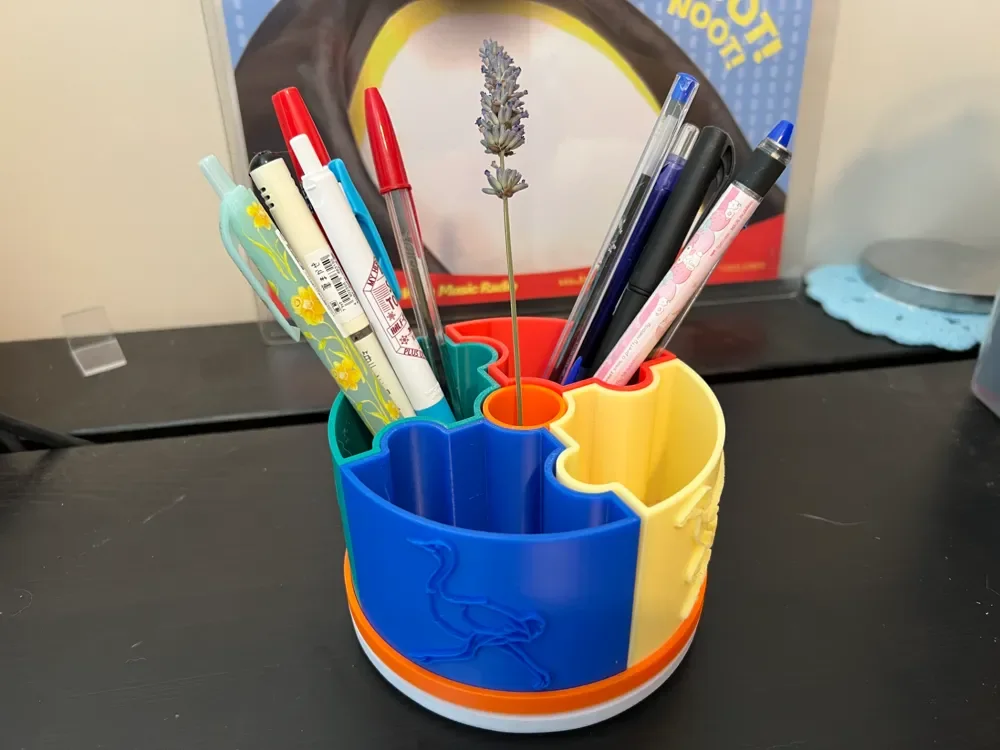 Porta-Lápis de Estudo de Mesa para quarto infantil com acesso rápido
