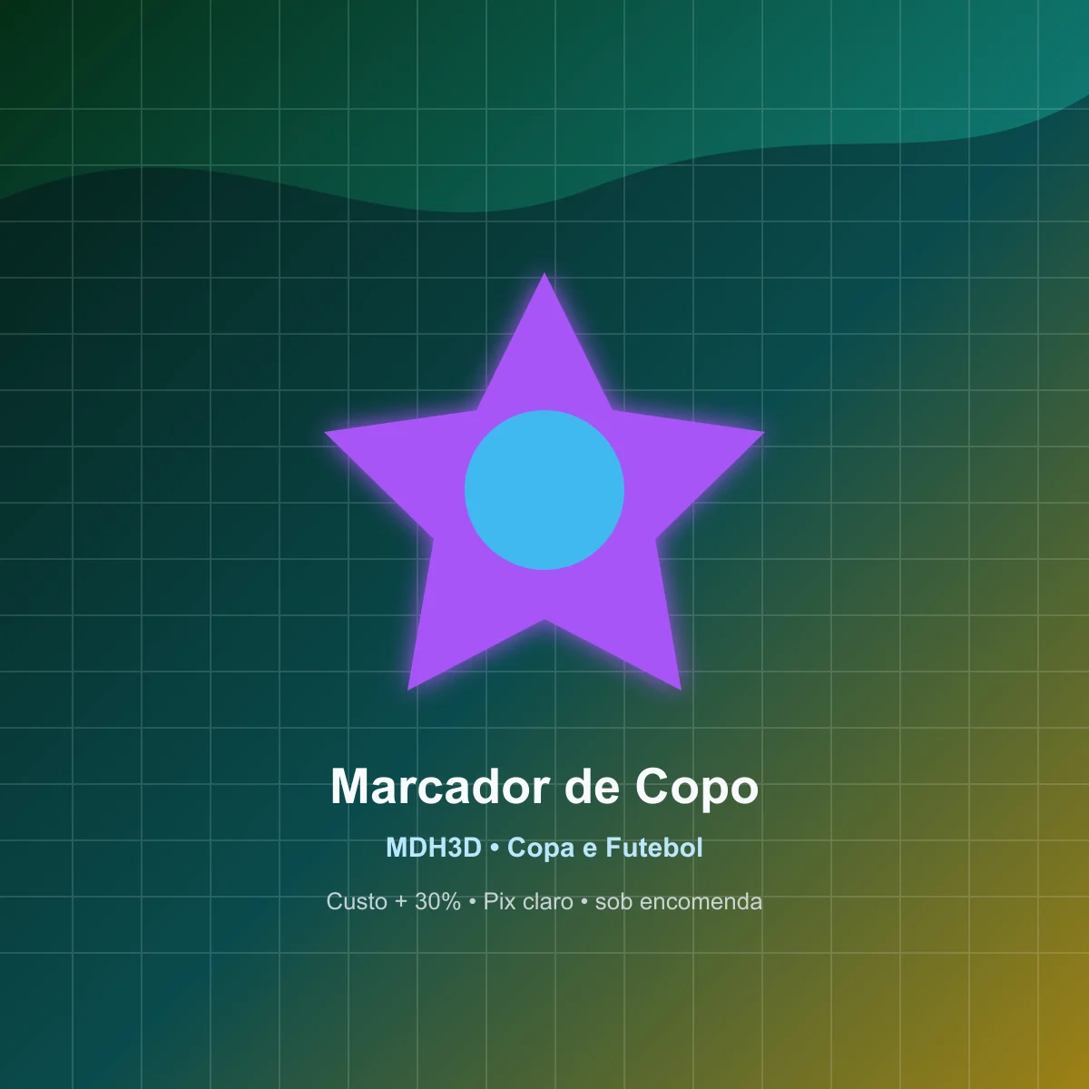 Marcador de Copo Personalizado Copa 2026