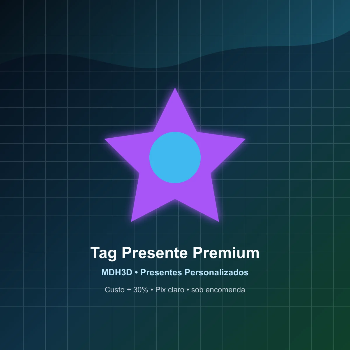 Tag Presente Premium Comercial MDH3D