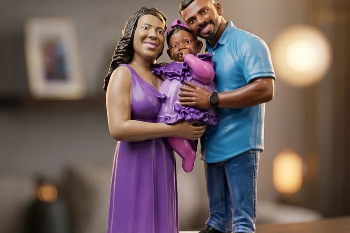 Família Customizada em Miniatura